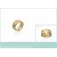 Anello donna placato in oro Délos 2