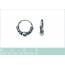 Pendientes mujer plata Balinaise 1.2 cm anillado 2