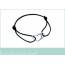 Pulsera mujer plata étourdis corazón negro 2