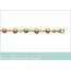 Woman gold plated 2 beaded bracelet 2