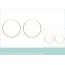 Woman gold plated Classique 8 cm circular earring 2