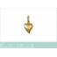 Woman gold plated hearts pendant 2