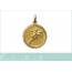 Woman gold plated medaillon pendant 2