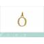 Woman gold plated Moderne letters pendant 2