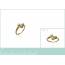 Woman gold plated Souvenir Intense ring 2