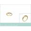 Woman gold plated  tendre croisement ring 2