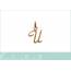 Woman gold plated Traditionnel letters pendant 2