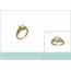 Woman gold plated Amour d'une Rencontre hearts ring 2