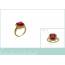 Woman gold plated Douce romance red ring 2