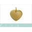 Woman gold plated Gros Coeur hearts pendant 2