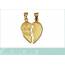 Woman gold plated I Love You hearts pendant 2