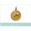 Woman gold plated medaillon pendant 2