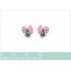 Woman gold plated  Nysea pink earring 2