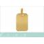 Woman gold plated Stelle geneve rectangles pendant 2