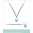 Woman stainless steel Rivière d'Amour hearts necklace 2
