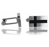 Abotoadura masculino Kéïna preto