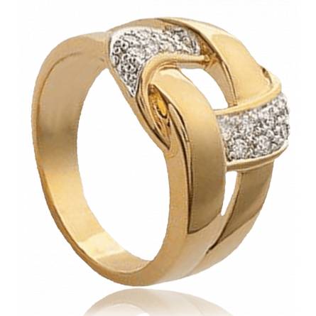 Absolution rhodié ring