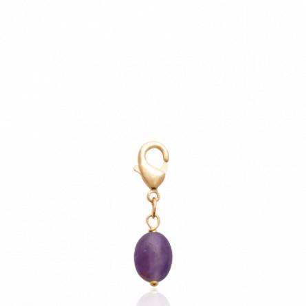 Accesoires femme plaqué or Paulito violet