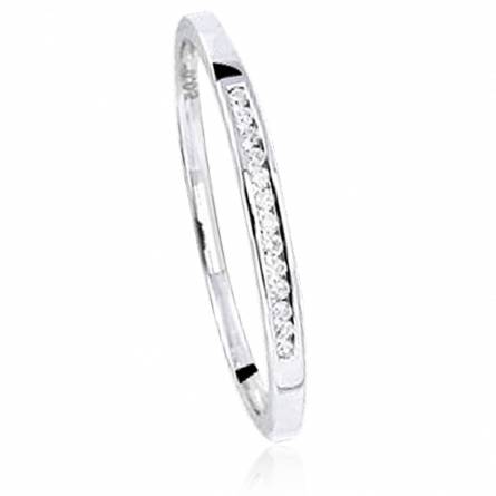 Aliança de Casamento feminino ouro Lacinia branco