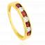 Alliance femme or Danosia rouge mini
