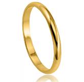 Alliance Or 9 carats demi-jonc fine Zoulika