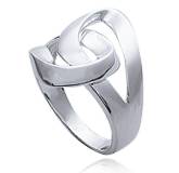Anel feminino prata Enlacé