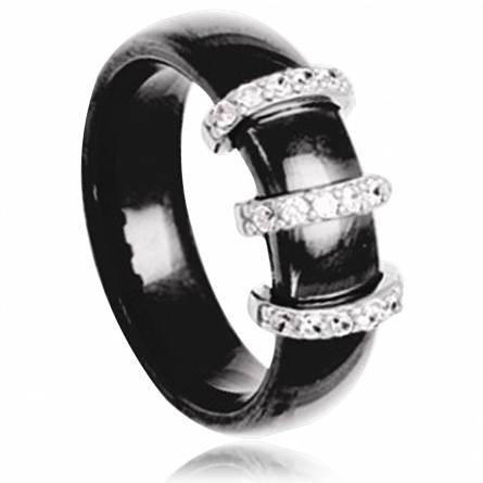 Anello donna ceramica Acira nero