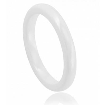 Anello donna ceramica éclat bianco