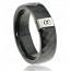 Anello donna ceramica Ligurie nero mini