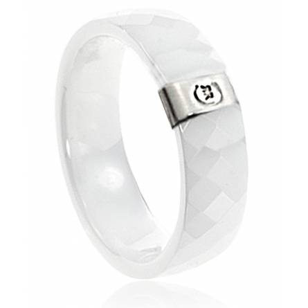 Anello donna ceramica Venise bianco