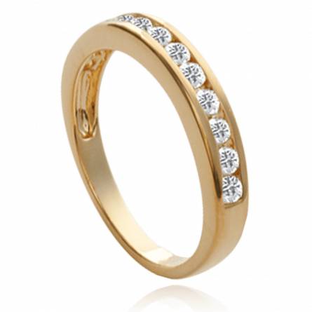 Anello donna placato in oro Circulaire