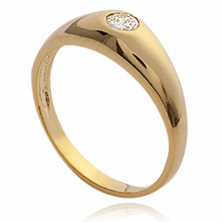 Anello donna placato in oro Souvenir Naissant