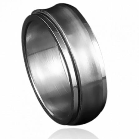 Anello uomo acciaio