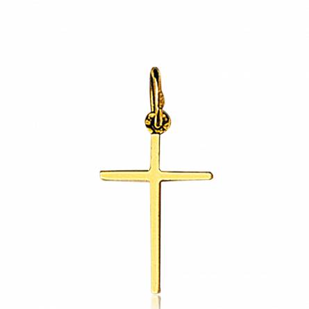 Anhänger gold Lev kreuz