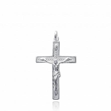 Anhänger silber Saint flavien kreuz