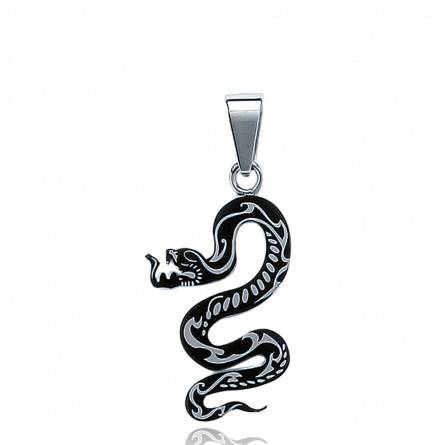 Anhänger stahl Ruthénium serpent