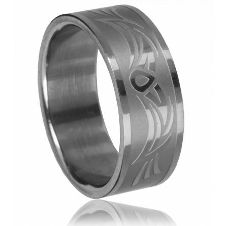 Anillo hombre acero 13