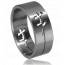 Anillo hombre acero Incrustée Salamandre mini