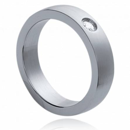 Anillo hombre acero Maxim's intemporel