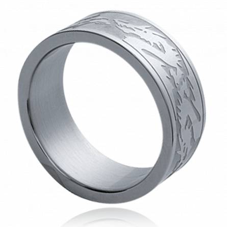 Anillo hombre acero Ornement dragon