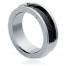 Anillo hombre carbón Carbone 3 negro mini