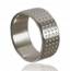 Anillo hombre plata Pixels  mini