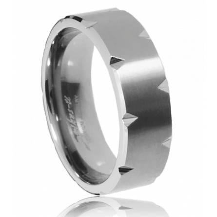 Anillo hombre titanio Engrenage