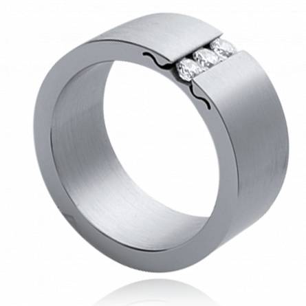 Anillo mujer acero Maxim's combinaison