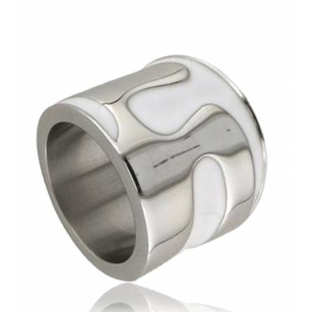 Anillo mujer acero Salomé blanco