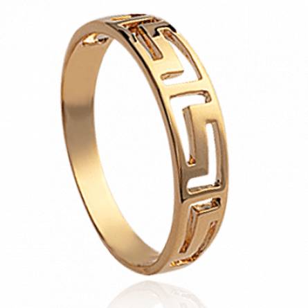 Anillo mujer bañado en oro Gavdos