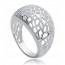Anillo mujer plata Ruche amboise dentelle mini