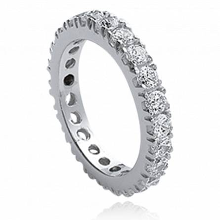 Anneau Argent Zirconium julie