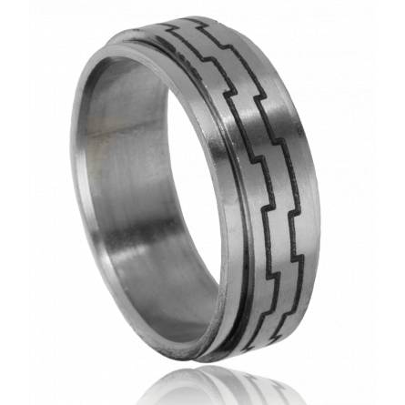 Anti-Stress-Ring herren stahl Sismique