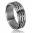 Anti-Stress-Ring herren stahl Sismique mini